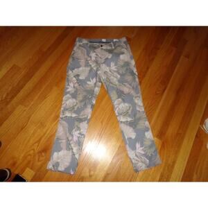 Gap Girlfriend‎ Tropical Floral Chino size 8 Preowned Boho Indie Avant Garde
